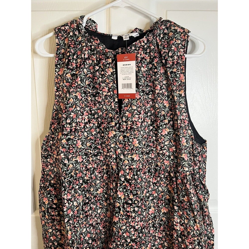 BB Dakota Sleeveless Tiered Black Floral Dress Size XL NWT - Picture 6 of 14